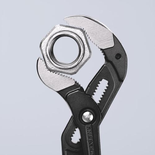 Knipex Cobra XXL Pipe Wrench and Water Pump Pliers Plastic Coated Grey Atramentized 560mm 87 01 560